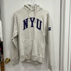 NYU Women League Hoodie Sweatshirt S